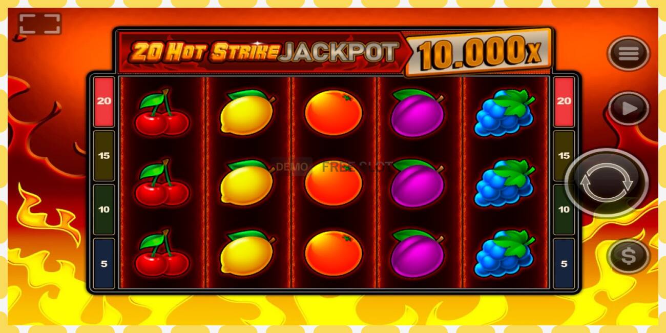 Demo slot 20 Hot Strike Jackpot free and without registration, picture - 1