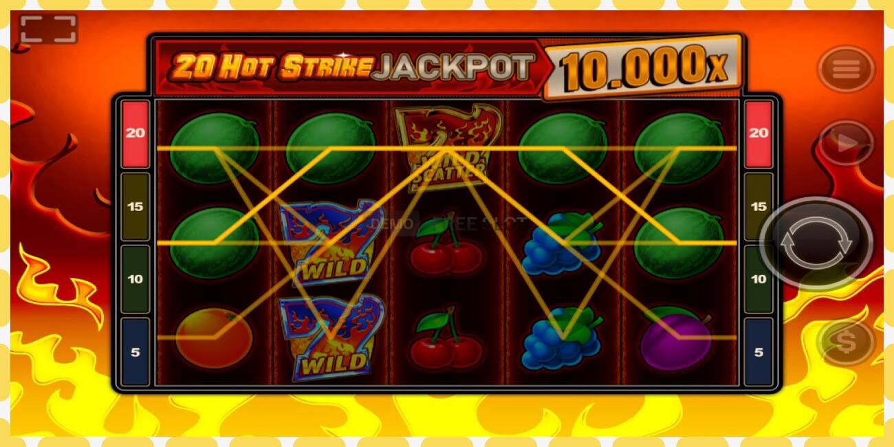 Demo slot 20 Hot Strike Jackpot free and without registration, picture - 1