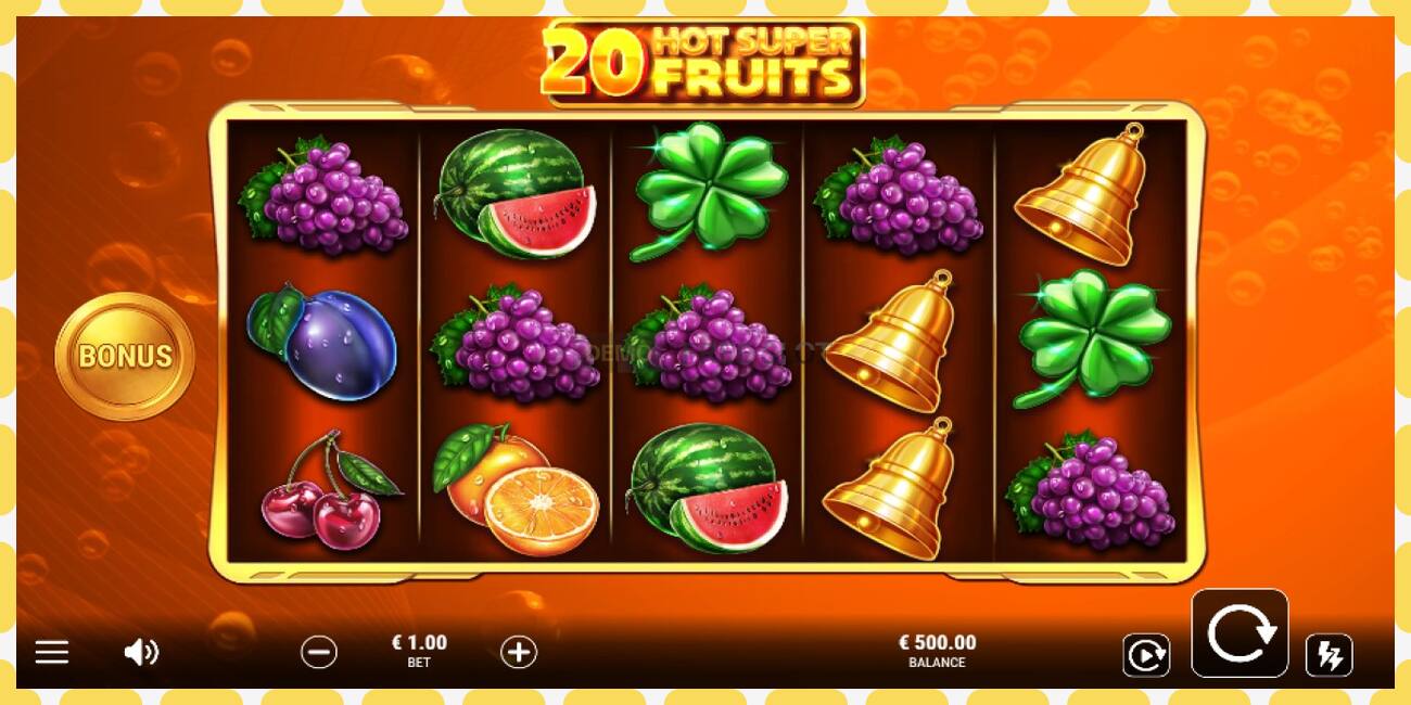 Demo-spor 20 Hot Super Fruits gratis og uten registrering, bilde - 1