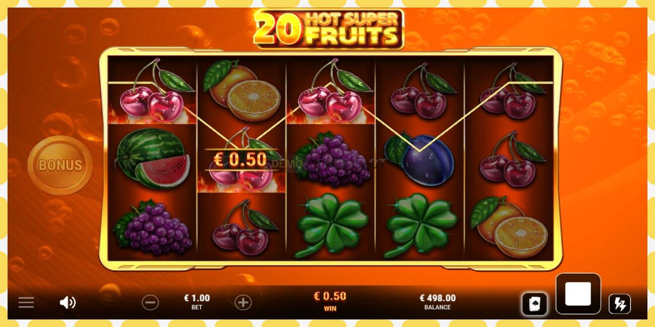 Demo-spor 20 Hot Super Fruits gratis og uten registrering, bilde - 1