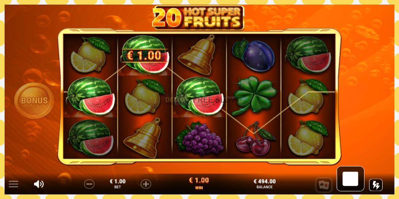 Demo slot 20 Hot Super Fruits free and without registration, picture - 1