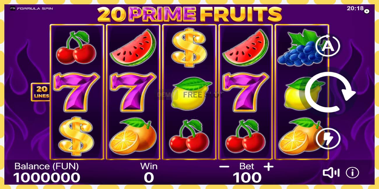 Demo slot 20 Prime Fruits free and without registration, picture - 1