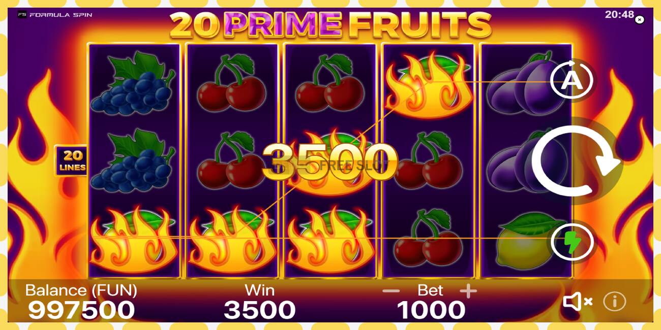 Demo slot 20 Prime Fruits free and without registration, picture - 1