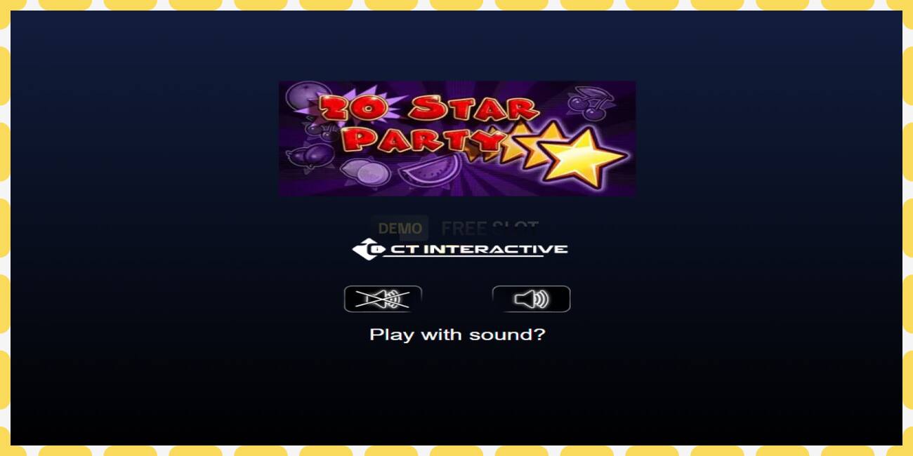 Demo slot 20 Star Party free and without registration, picture - 1