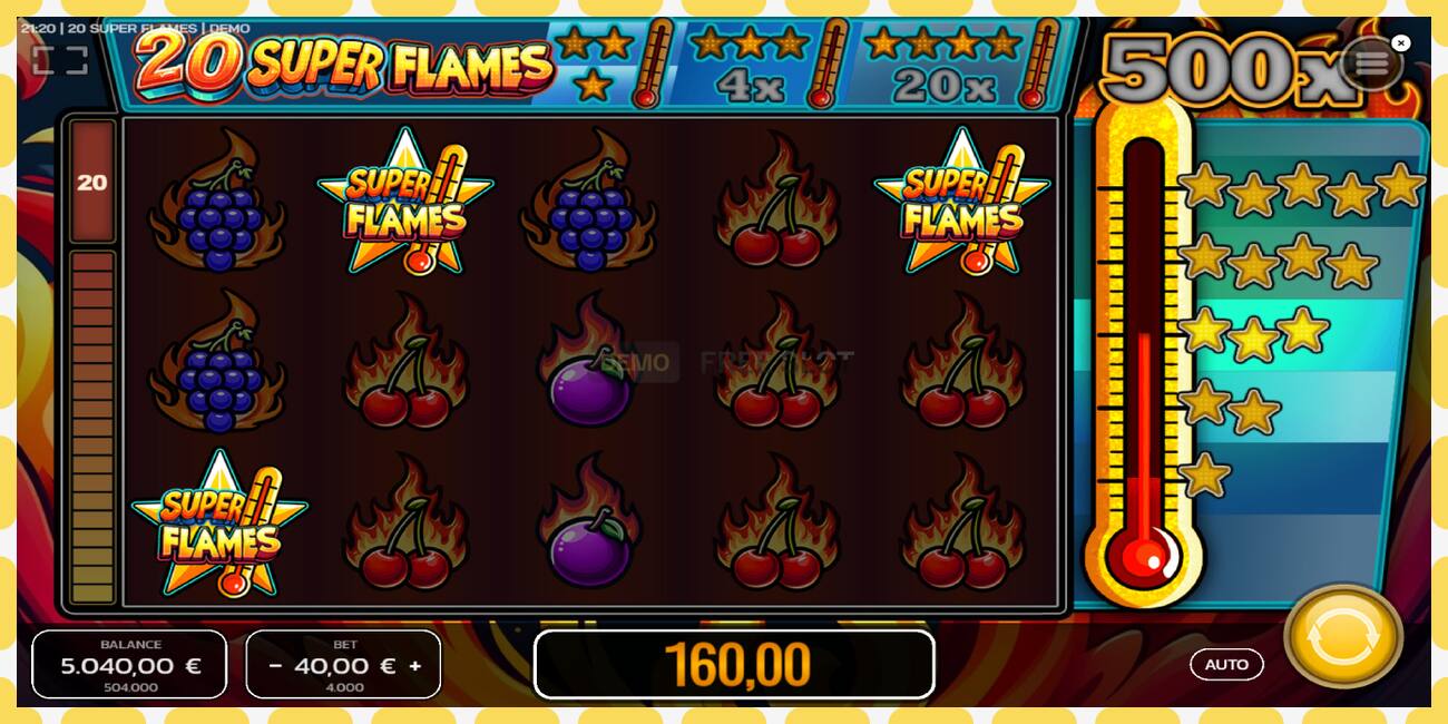 Demo slot 20 Super Flames free and without registration, picture - 1