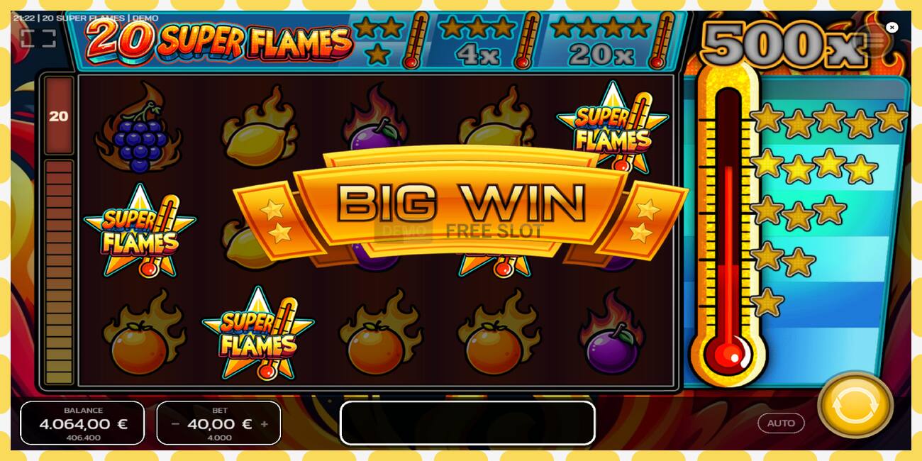 Demo slot 20 Super Flames free and without registration, picture - 1