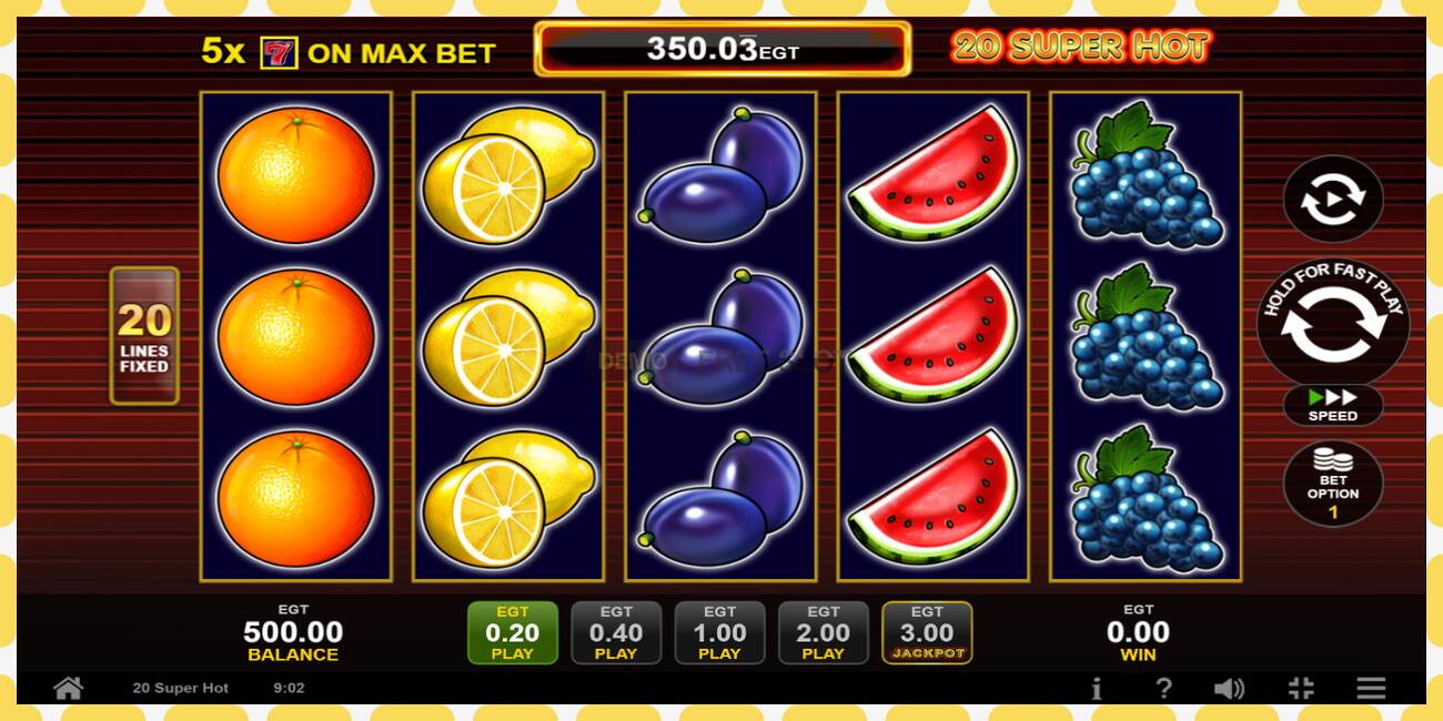 Demo slot 20 Super Hot free and without registration, picture - 1