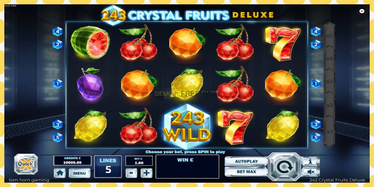 Demo-spor 243 Crystal Fruits Deluxe gratis og uten registrering, bilde - 1