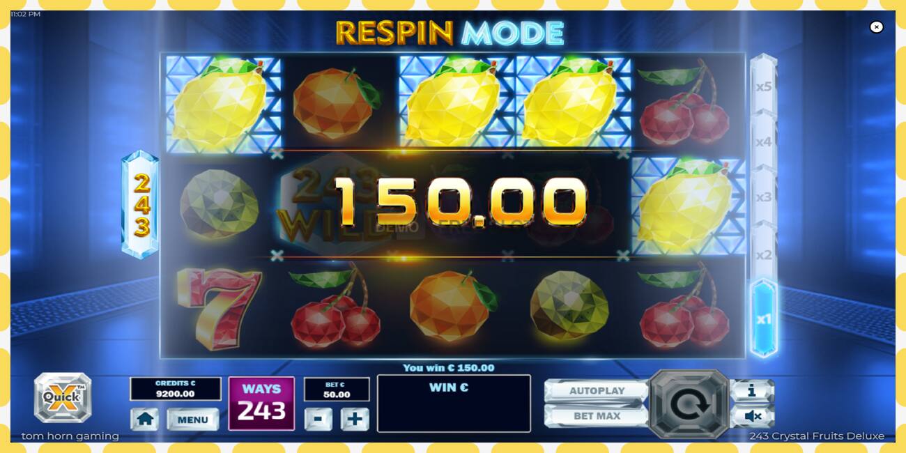 Demo-spor 243 Crystal Fruits Deluxe gratis og uten registrering, bilde - 1