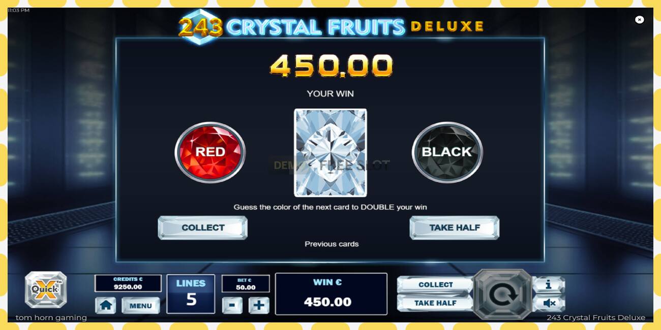 Demo-spor 243 Crystal Fruits Deluxe gratis og uten registrering, bilde - 1