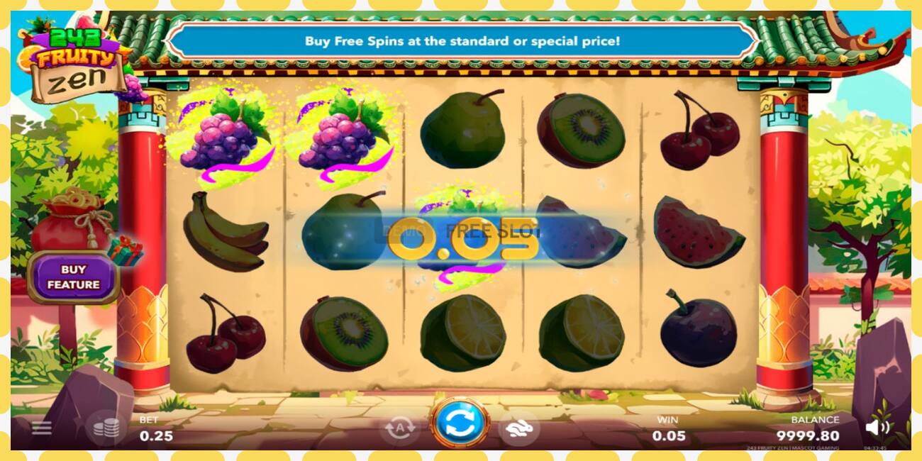 Demo slot 243 Fruity Zen free and without registration, picture - 1