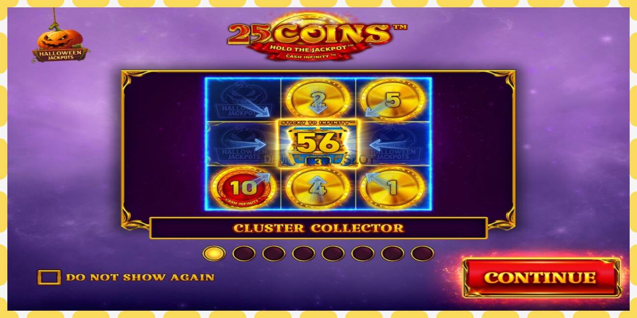 Gniazdo demonstracyjne 25 Coins Halloween Jackpots bezpłatnie i bez rejestracji, zdjęcie - 1