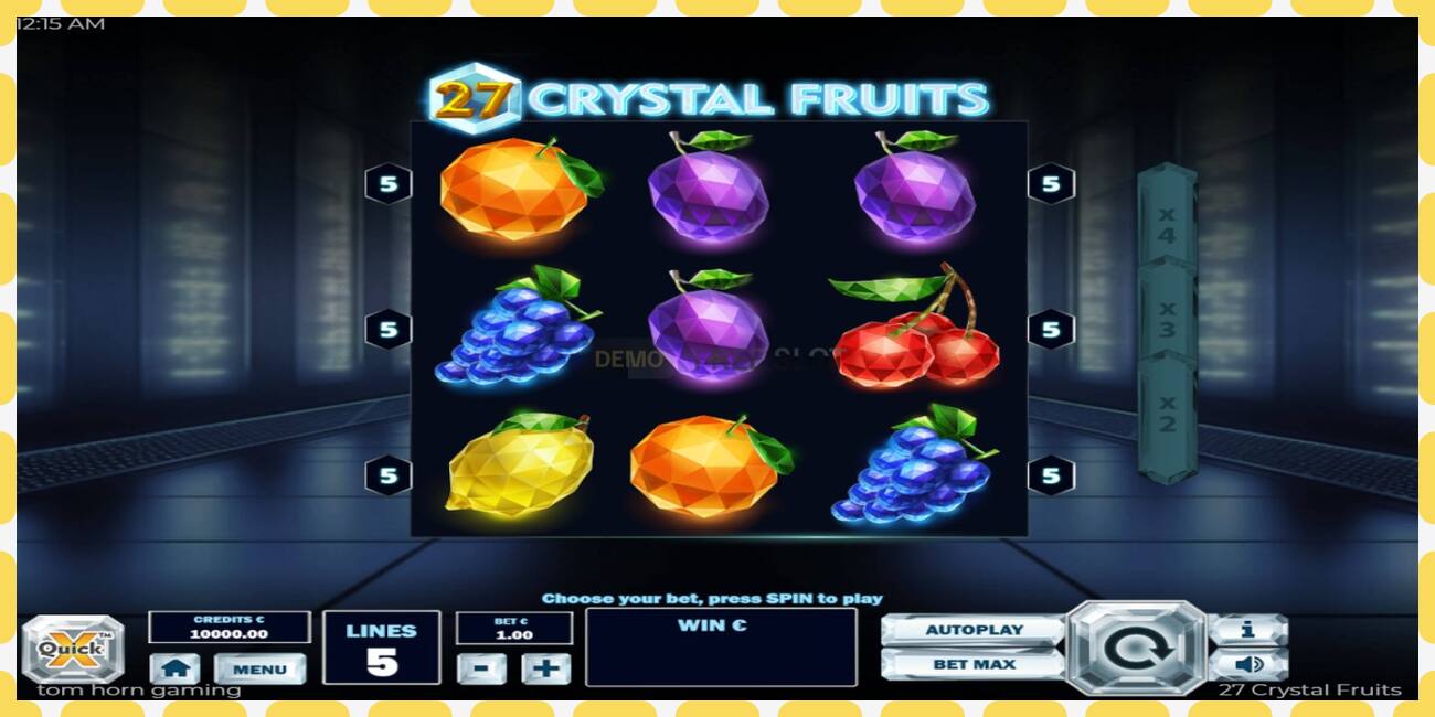 Demo slot 27 Crystal Fruits free and without registration, picture - 1