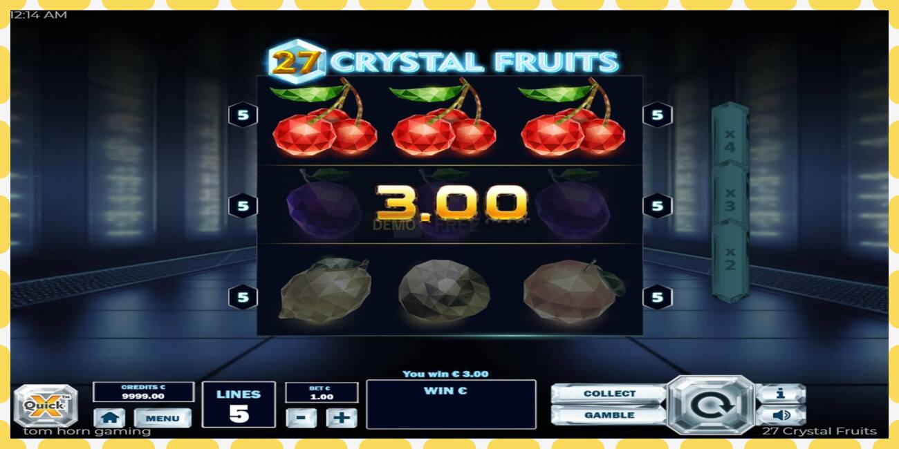 Demo slot 27 Crystal Fruits free and without registration, picture - 1