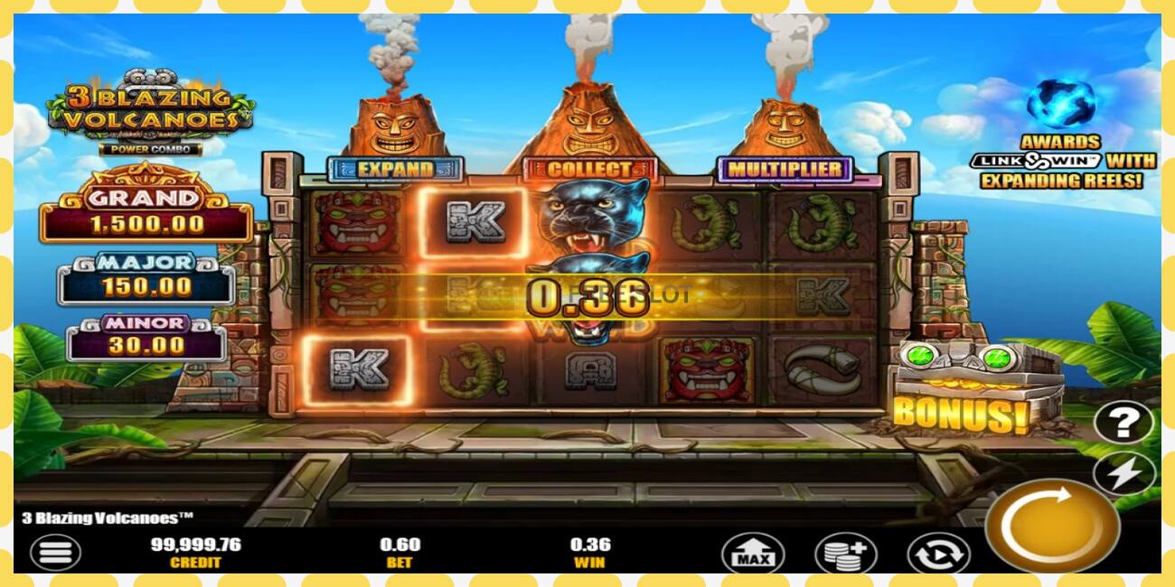 Demo slot 3 Blazing Volcanoes Power Combo free and without registration, picture - 1