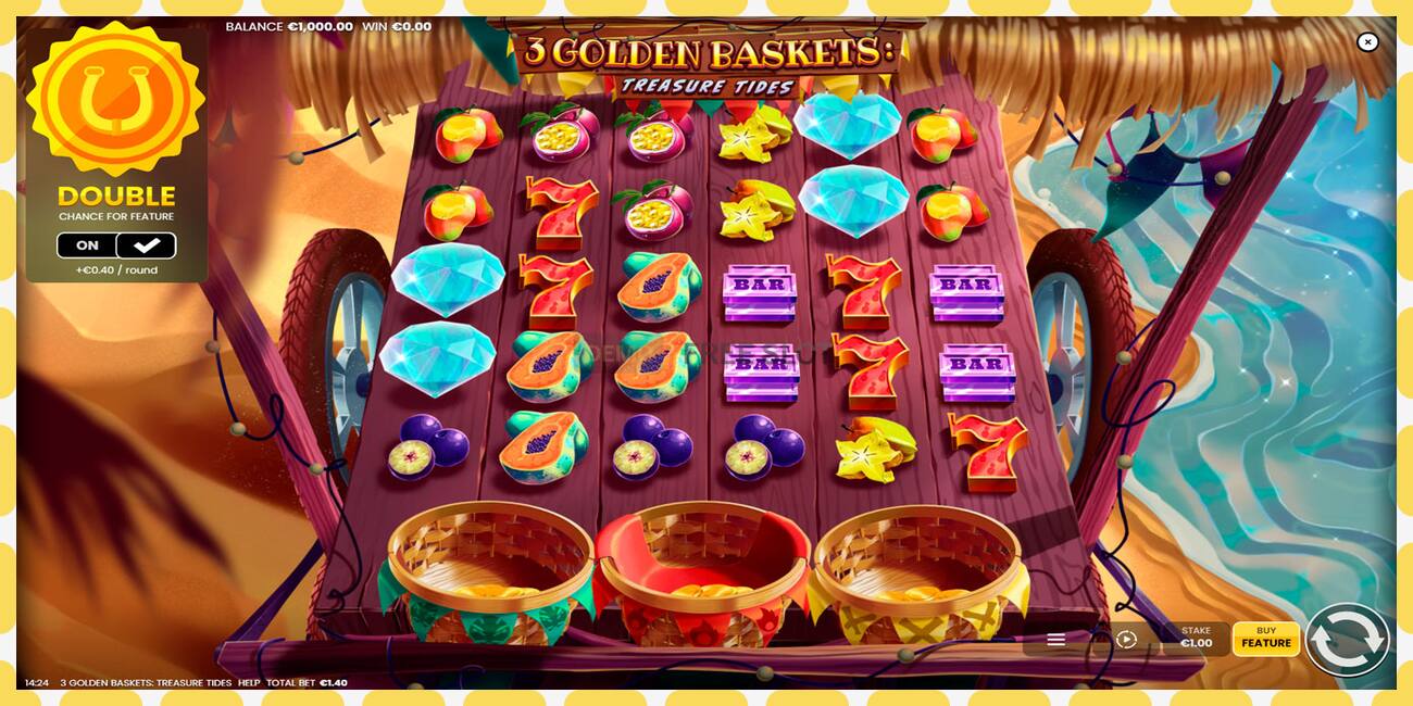 Demo slot 3 Golden Baskets: Treasure Tides free and without registration, picture - 1