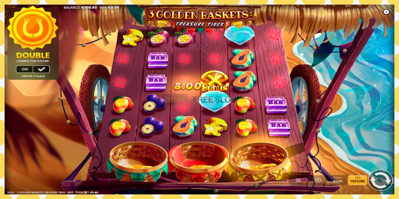 Demo slot 3 Golden Baskets: Treasure Tides free and without registration, picture - 1