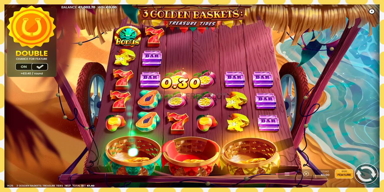 Demo slot 3 Golden Baskets: Treasure Tides free and without registration, picture - 1