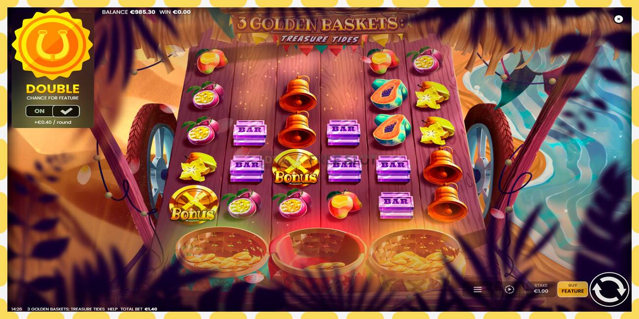 Demo slot 3 Golden Baskets: Treasure Tides free and without registration, picture - 1