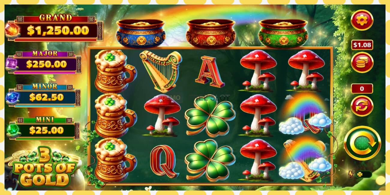 Demo slot 3 Pots O Gold free and without registration, picture - 1