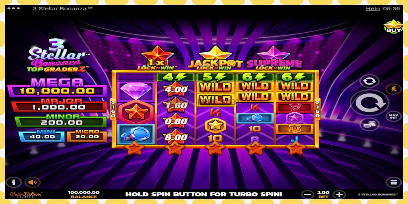 Demo slot 3 Stellar Bonanza free and without registration, picture - 1