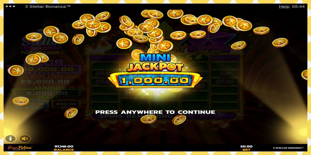 Demo slot 3 Stellar Bonanza free and without registration, picture - 1