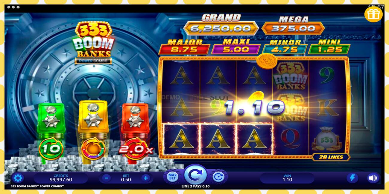 Demo slot 333 Boom Banks Power Combo free and without registration, picture - 1