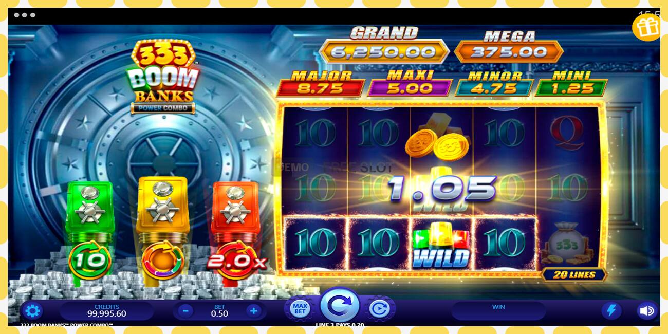 Demo slot 333 Boom Banks Power Combo free and without registration, picture - 1