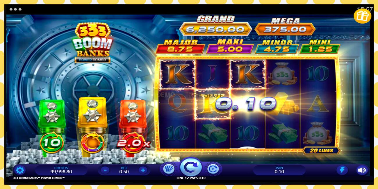 Demo slot 333 Boom Banks Power Combo free and without registration, picture - 1