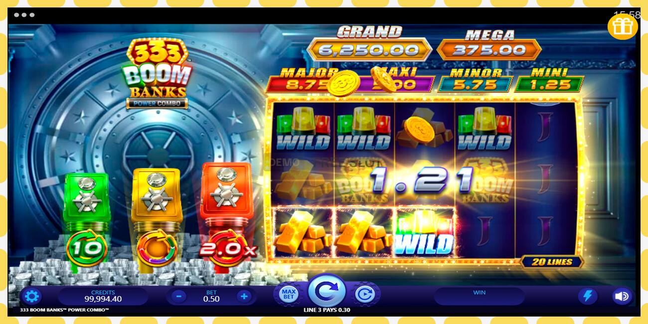 Demo slot 333 Boom Banks Power Combo free and without registration, picture - 1