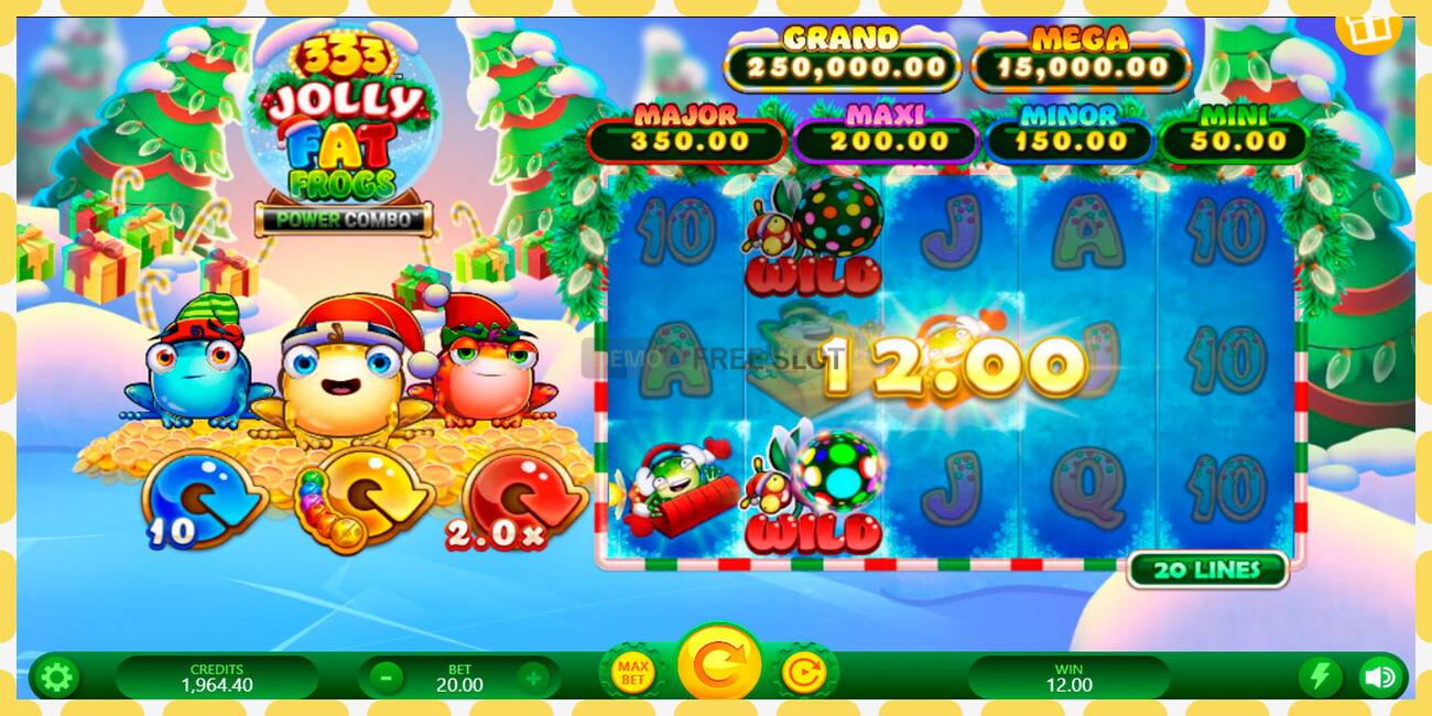 Demo slot 333 Jolly Fat Frogs Power Combo නොමිලේ සහ ලියාපදිංචියකින් තොරව, පින්තූරය - 1