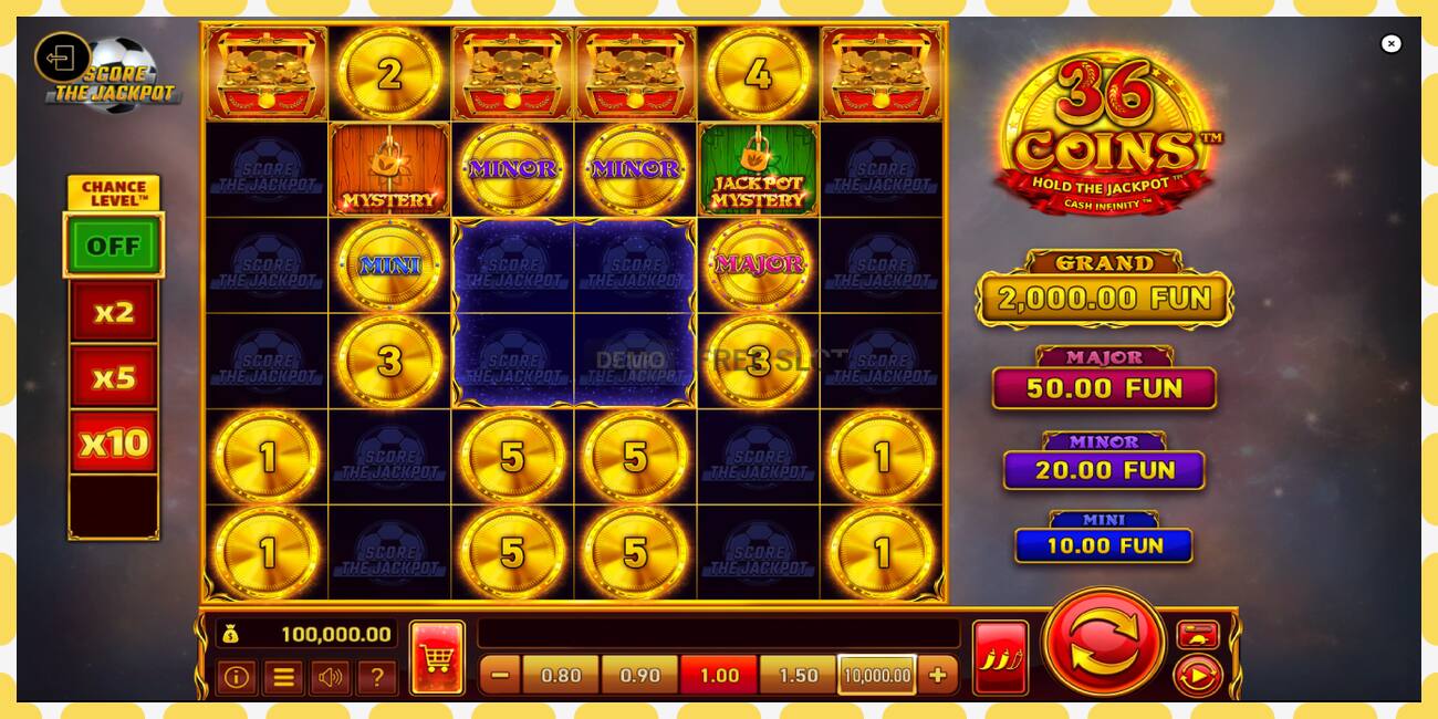 Demo slot 36 Coins Score The Jackpot free and without registration, picture - 1