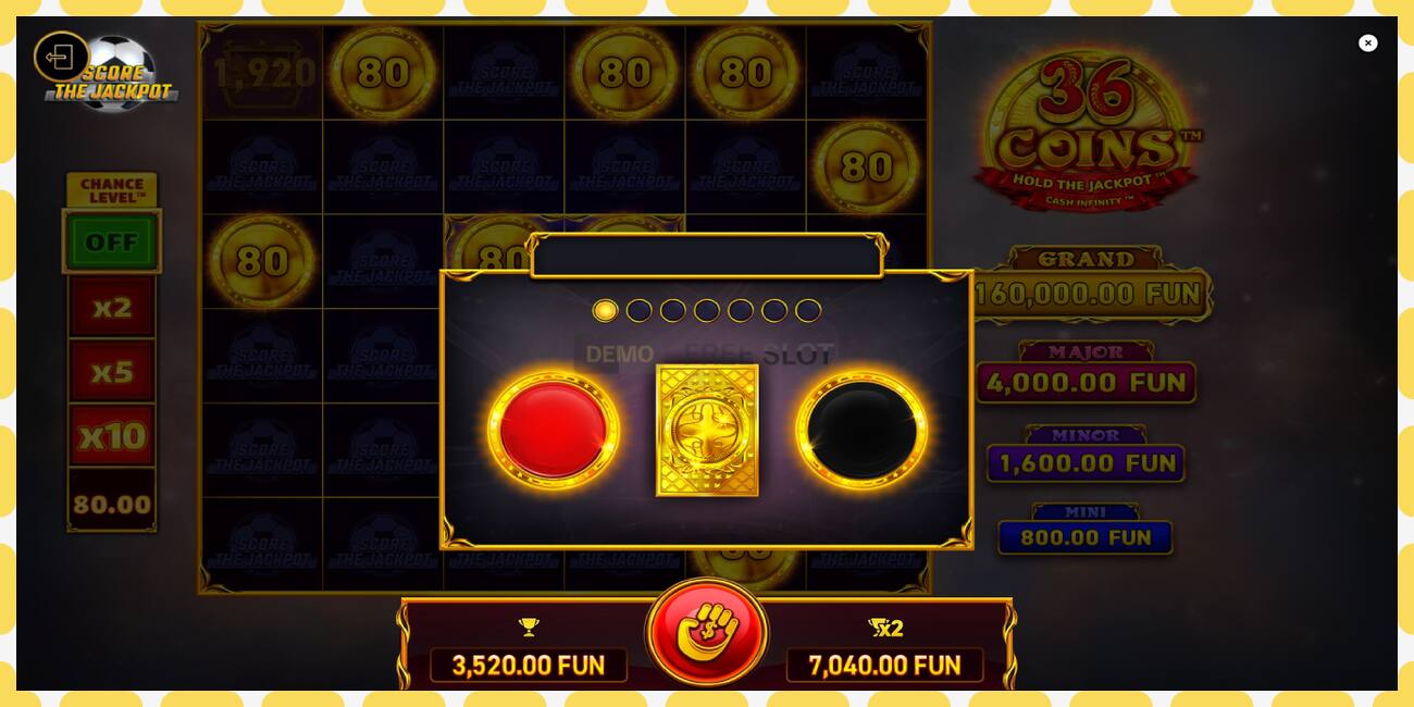 Demo slot 36 Coins Score The Jackpot free and without registration, picture - 1