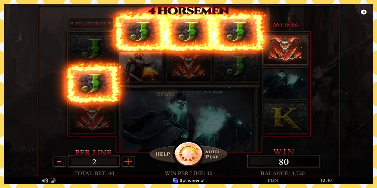 Demo slot 4 Horsemen free and without registration, picture - 1