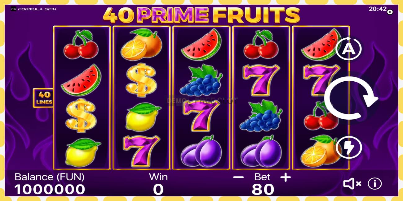 Demo slot 40 Prime Fruits free and without registration, picture - 1