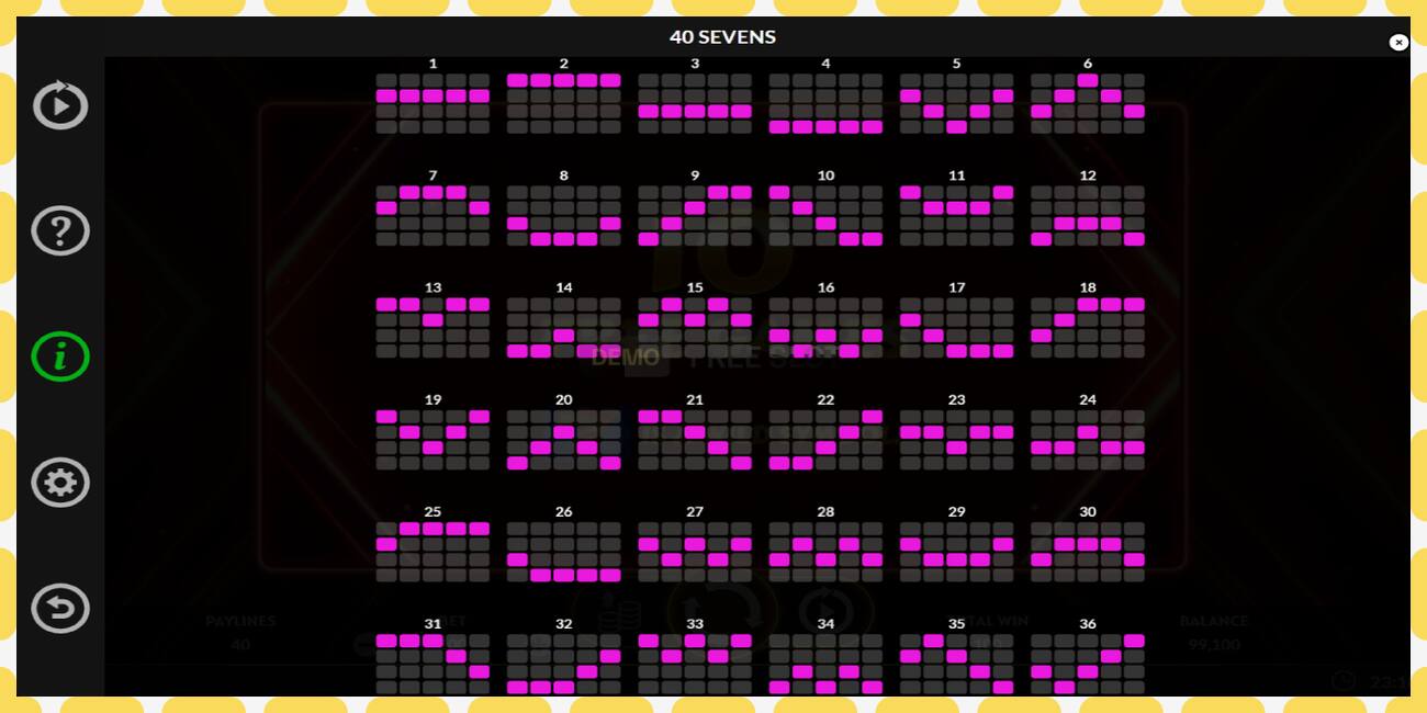 Demo rifa 40 Sevens Buy Feature ókeypis og án skráningar, mynd - 1