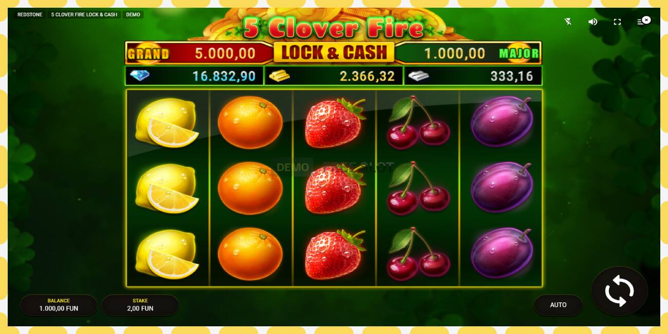 Demo-spor 5 Clover Fire Lock & Cash gratis og uten registrering, bilde - 1