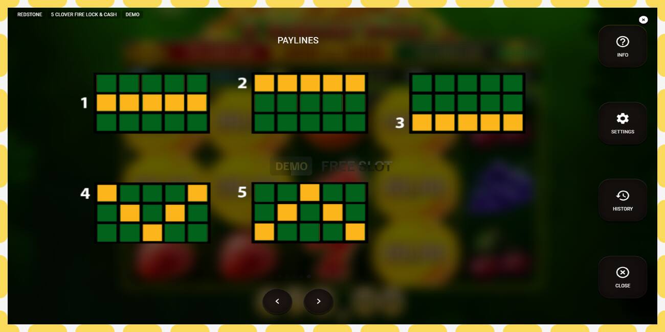 Demo-spor 5 Clover Fire Lock & Cash gratis og uten registrering, bilde - 1