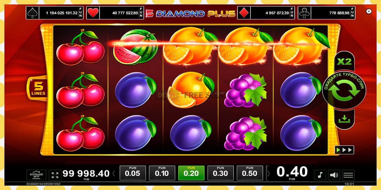 Demo slot 5 Diamond Plus free and without registration, picture - 1