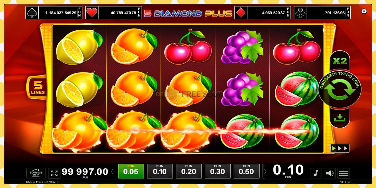 Demo slot 5 Diamond Plus free and without registration, picture - 1