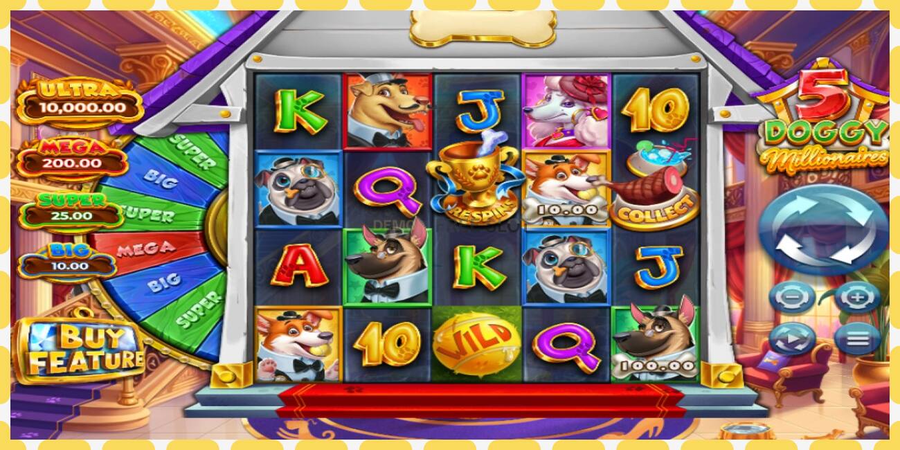 Demo slot 5 Doggy Millionaires නොමිලේ සහ ලියාපදිංචියකින් තොරව, පින්තූරය - 1