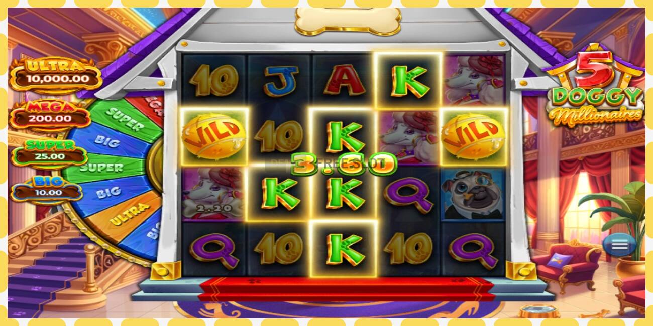 Demo slot 5 Doggy Millionaires නොමිලේ සහ ලියාපදිංචියකින් තොරව, පින්තූරය - 1