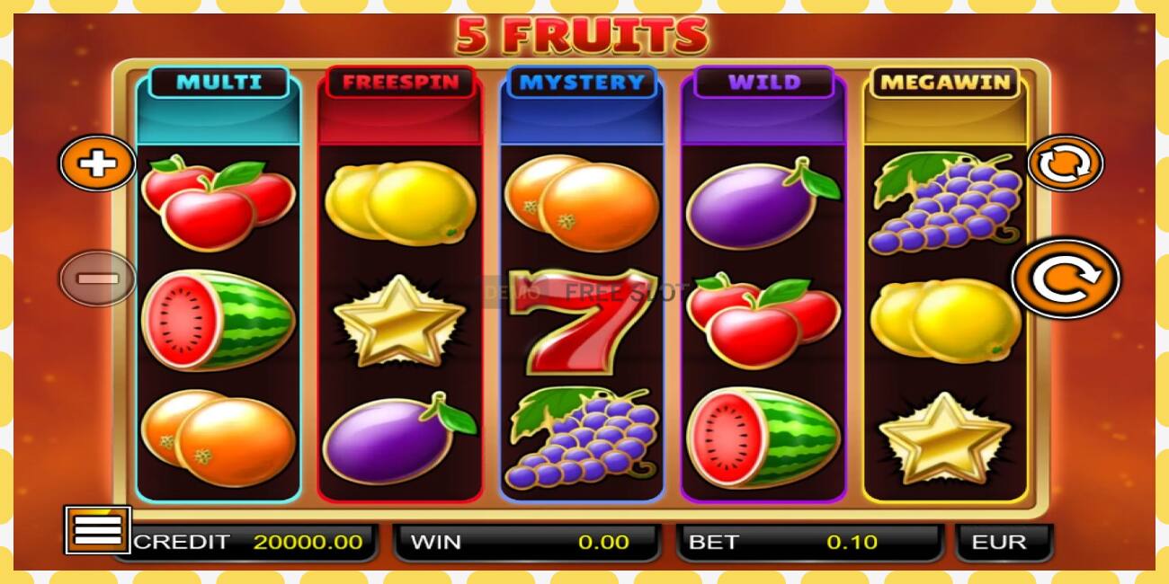 Demo-spor 5 Fruits gratis og uten registrering, bilde - 1