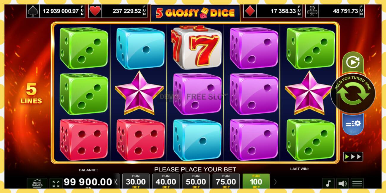 Slot demo 5 Glossy Dice gratuit și fără înregistrare, imagine - 1