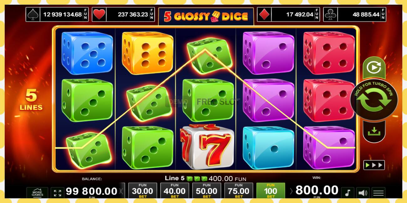 Slot demo 5 Glossy Dice gratuit și fără înregistrare, imagine - 1