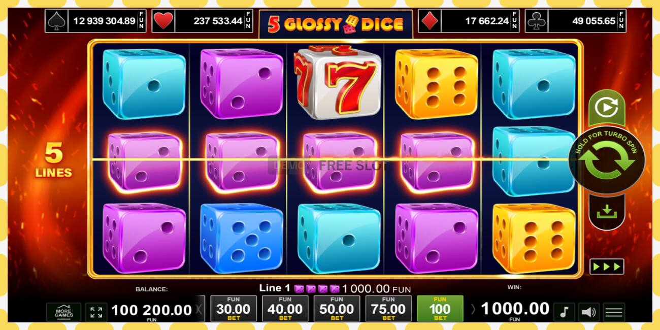 Slot demo 5 Glossy Dice gratuit și fără înregistrare, imagine - 1