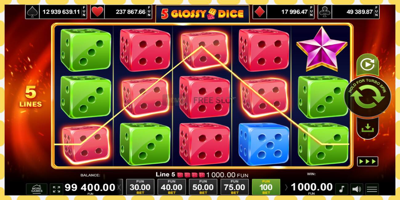 Slot demo 5 Glossy Dice gratuit și fără înregistrare, imagine - 1