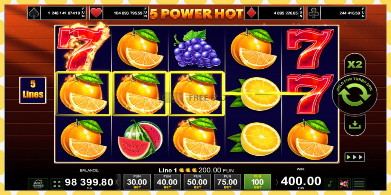 Demo slot 5 Power Hot free and without registration, picture - 1