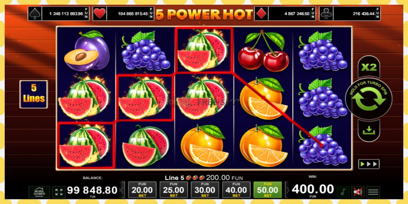 Demo slot 5 Power Hot free and without registration, picture - 1