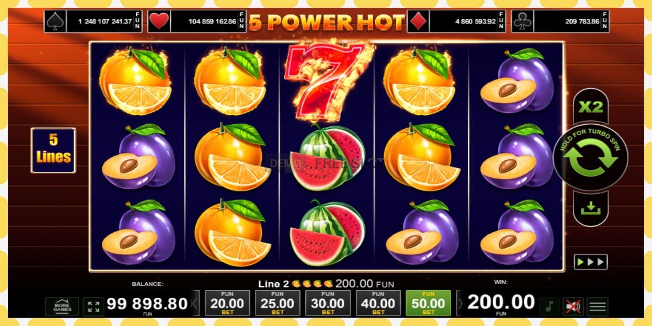 Demo slot 5 Power Hot free and without registration, picture - 1